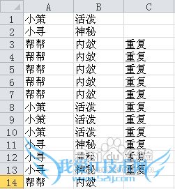 怎样去除EXCEL中的重复行