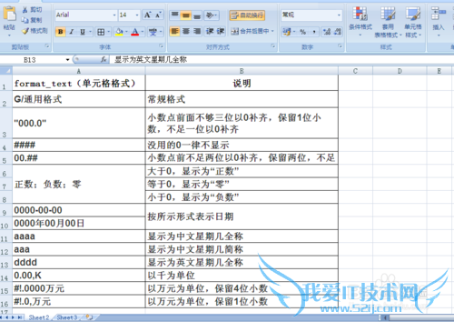 excel中TEXT函数的用法实例