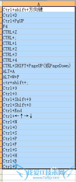 㼸EXCELб༭ʱõĿݼ