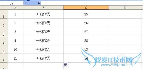 如何快速辨别Excel中两列数据是否相同