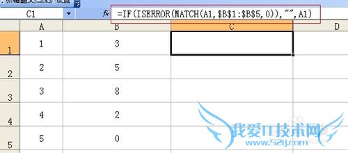 如何快速辨别Excel中两列数据是否相同