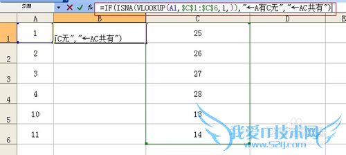 如何快速辨别Excel中两列数据是否相同