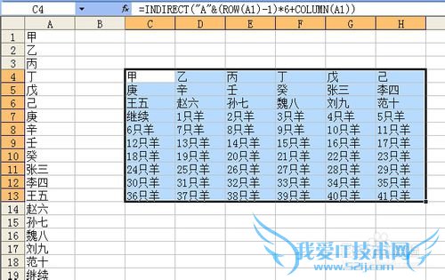 EXCELνһбɶʾindirectӦ