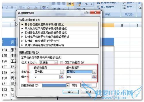 Excel中利用条件格式在单元中插入条形图-1-?