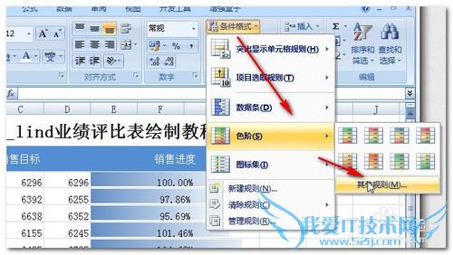 Excel中利用条件格式在单元中插入条形图-1-?