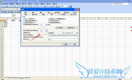 excel中如何增加工作表或设定多个工作表