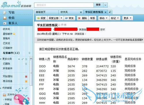 如何将Excel表格中部分内容快速用邮件发送