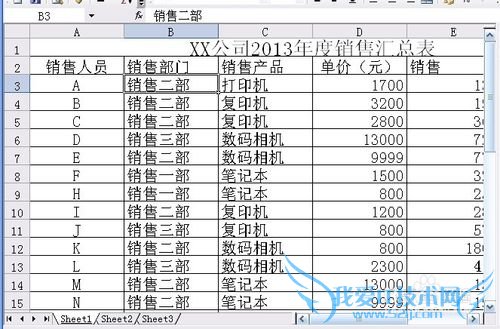 Excel如何在工作表中永远显示标题行或列