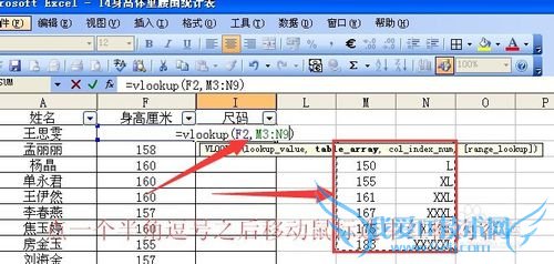excelvlookupģ÷ϸʵ
