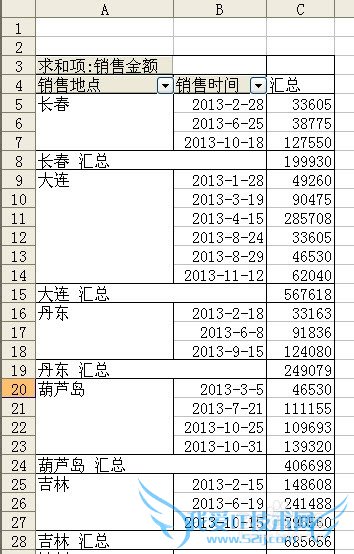 Excel数据透视常用技巧(二)