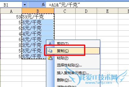 为excel单元格批量加前缀或后缀的几种方法