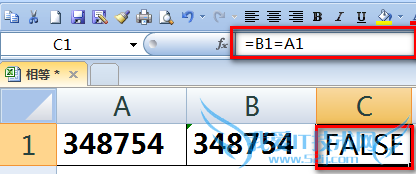 excel中怎么判断两个单元格内容是否完全相同