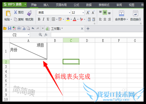 Excel中怎样绘制斜线表头?