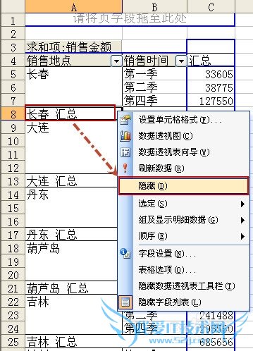 Excel数据透视常用技巧(一)