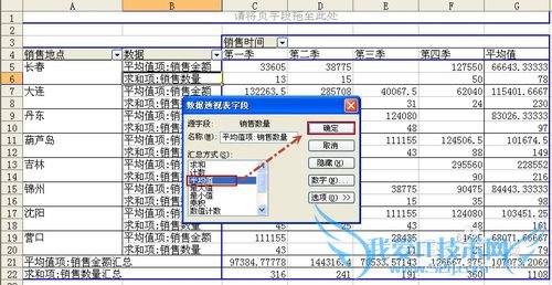 Excel数据透视常用技巧(一)