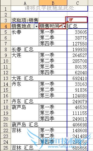 Excel数据透视常用技巧(一)
