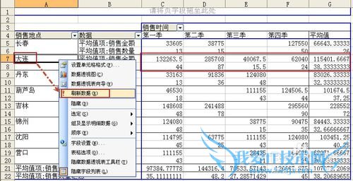 Excel数据透视常用技巧(一)