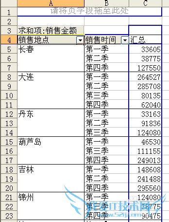 Excel数据透视常用技巧(一)