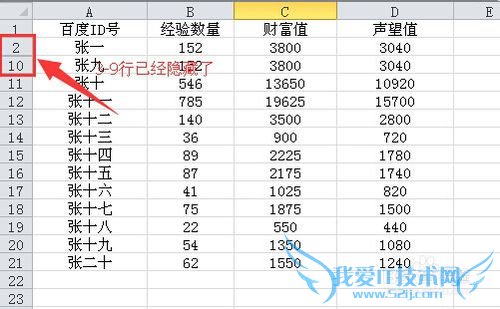 Excel怎么隐藏行和列 Excel如何取消隐藏