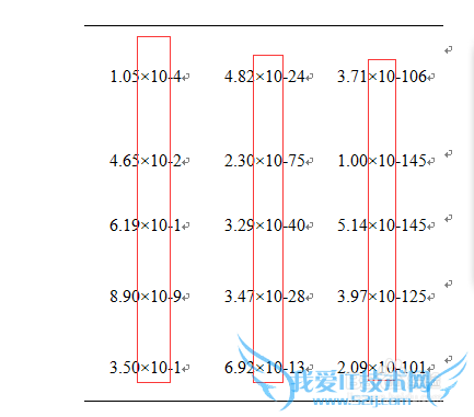 在word中将excel格式的科学计数转换成×10^n格式