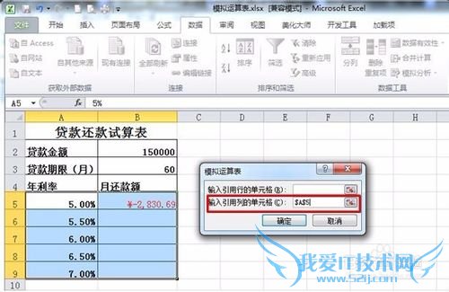 Excel怎样运用模拟运算表