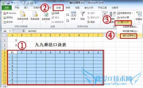 Excel怎样运用模拟运算表