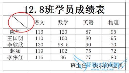 教你如何在excel中制作斜表头并在斜表头中打字