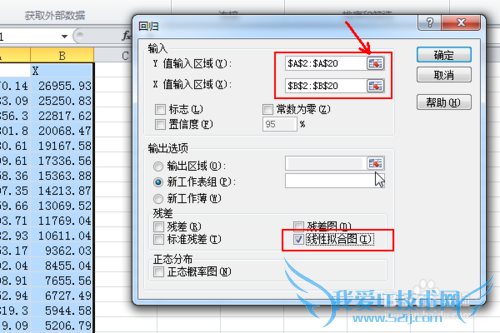 如何使用excel做一元线性回归分析