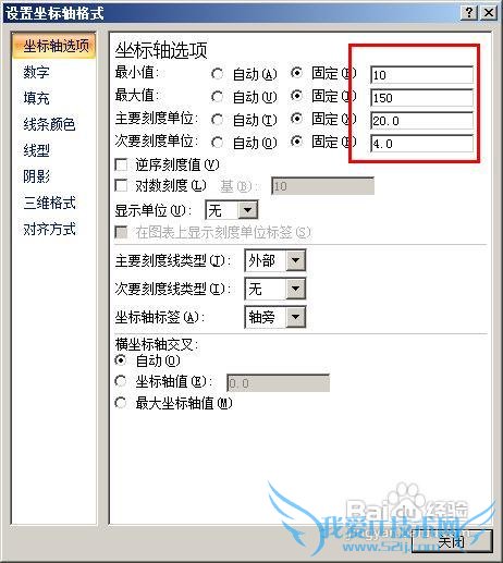 excel图表怎样设置坐标轴刻度和单位