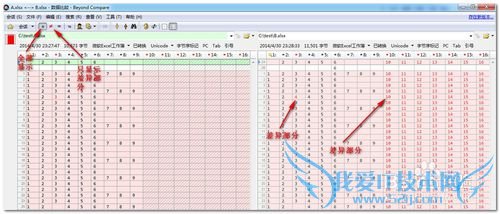 怎样比较两个excel文件的差异