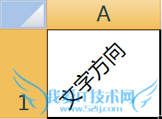 Excel表格怎么改变单元格中文字方向让文字倾斜