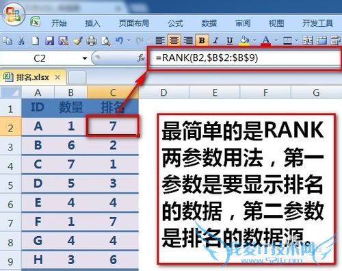 excel排名次函数公式,中国式排名