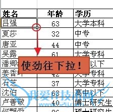 用Excel随机生成姓名、年龄、学历等信息