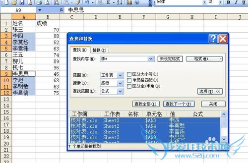 Excel技巧之——巧用含通配符的查找