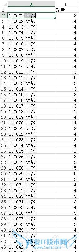 Excel如何把相同的单元格计数(统计数量)