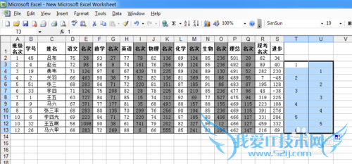 如何使用excel快速生成分数条