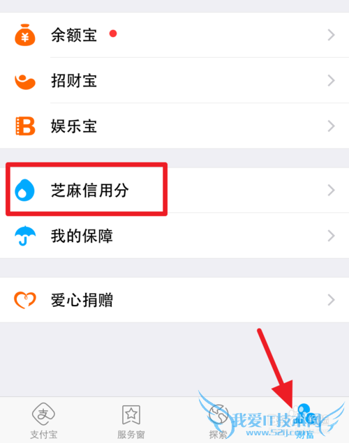 支付宝钱包芝麻信用分怎么看
