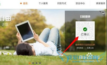 支付宝钱包注册用户电脑端扫码登录的方法