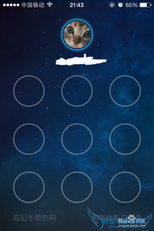 支付宝钱包手势密码