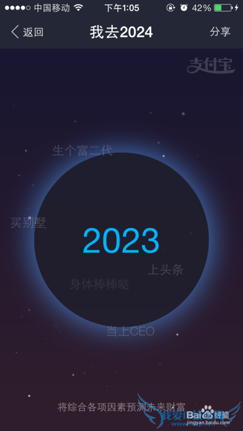 支付宝之十年后的收入