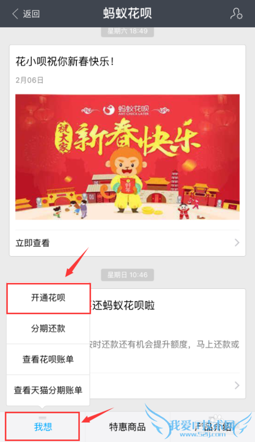 手机怎么开通支付宝蚂蚁花呗?