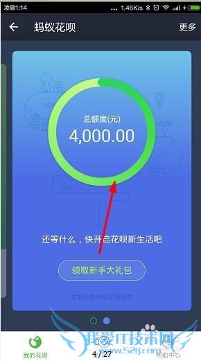 怎么查看淘宝蚂蚁花呗的金额是多少