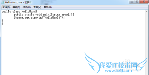 如何用记事本编辑,运行Java程序?
