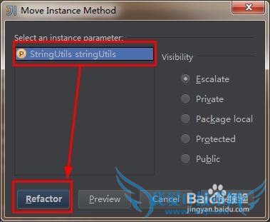 IDEA移动方法到另一个class中的一个技巧