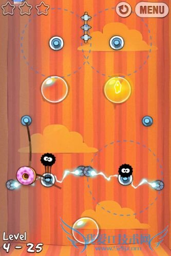 ★iPhone★糖果怪兽礼物盒最后关卡攻略