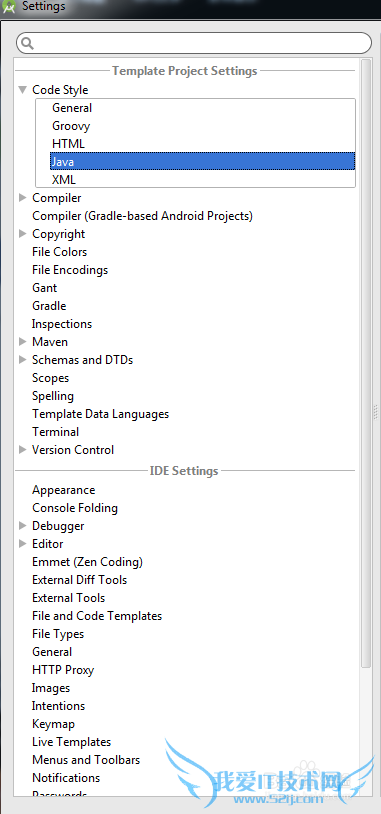 android studio的Java风格修改为Tab缩进