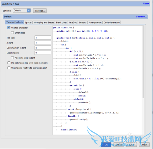 android studio的Java风格修改为Tab缩进