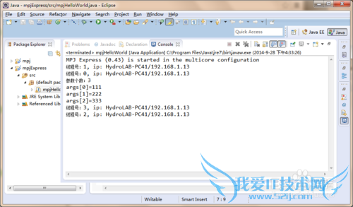 javaбMPJ ExpressHello Worldʵ
