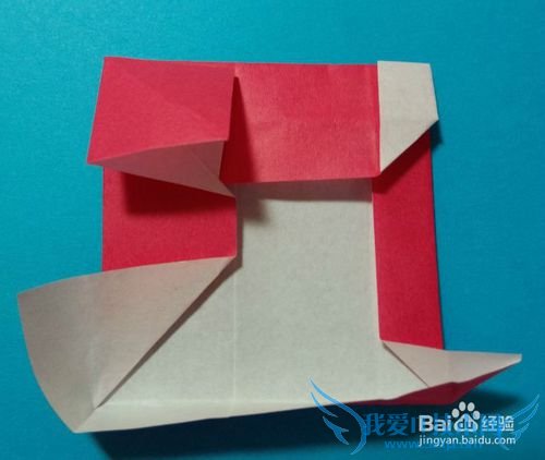 创意折纸如何折滑雪橇的圣诞老人(圣诞节礼物)