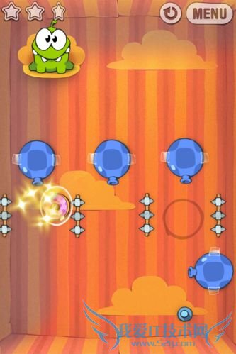 iPhone★糖果怪兽礼物盒第6关攻略